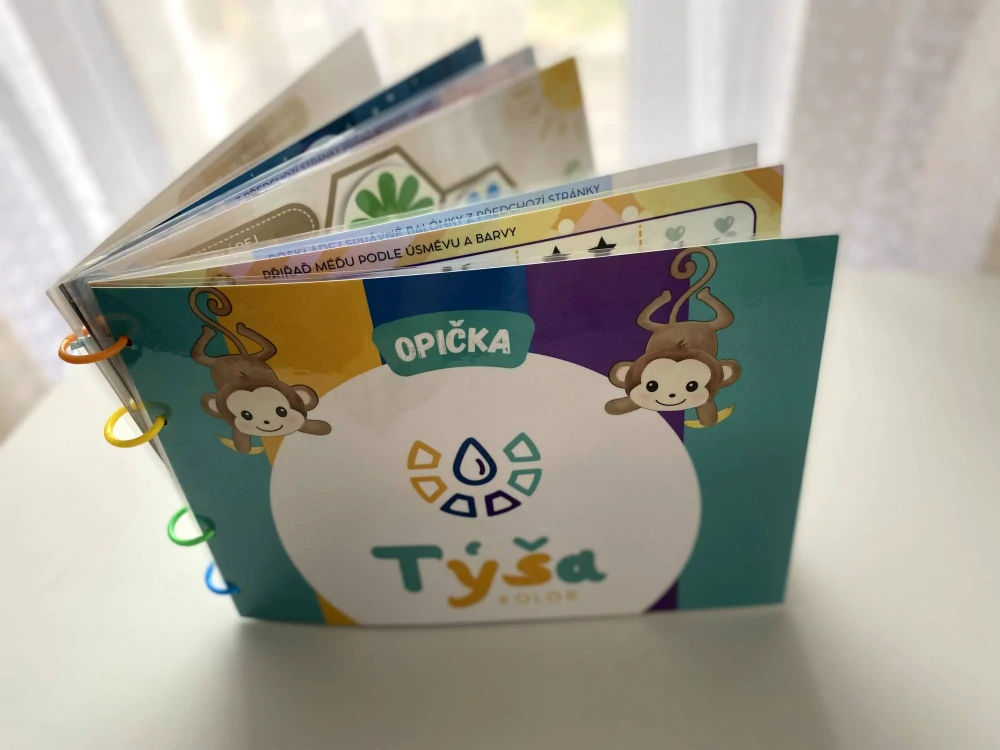 SET 3 ZÁBAVNÝCH SEŠITŮ - Opička, Baby Opička, Dinoušek