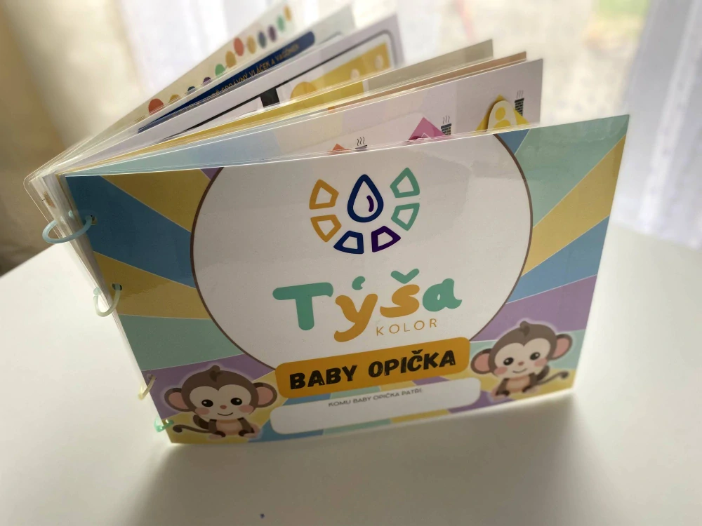SET 3 ZÁBAVNÝCH SEŠITŮ - Opička, Baby Opička, Dinoušek