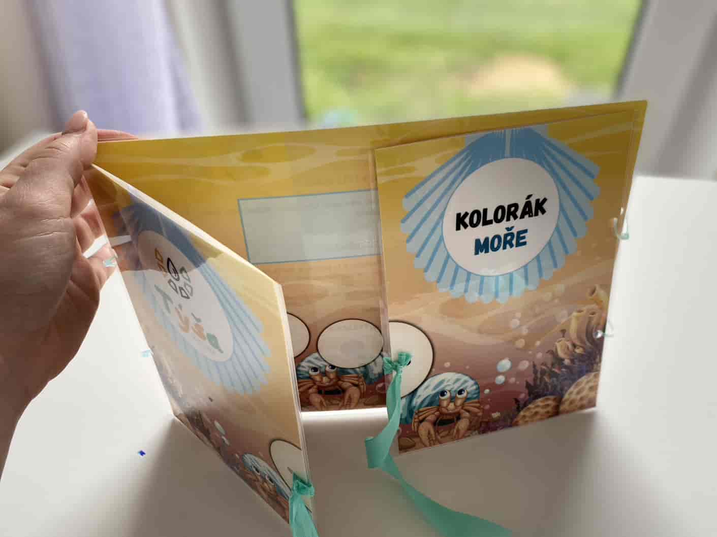 KOLORÁK MOŘE - Skládání podle předloh. Suchý zip (2-6 let)