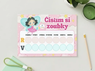 Čistím si zoubky - VÍLA - mazací na fix