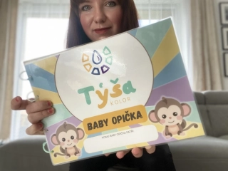 OPIČKA 1 - BABY - Úkoly na suchý zip. Barvy, stíny, tvary