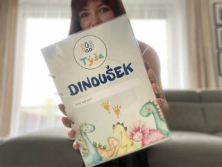 DINOUŠEK - Úkoly na suchý zip. Logika, obrysy, puzzle, barvy. (3-6 let)