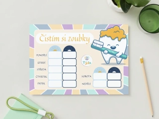 Čistím si zoubky - TÝŠA - mazací na fix